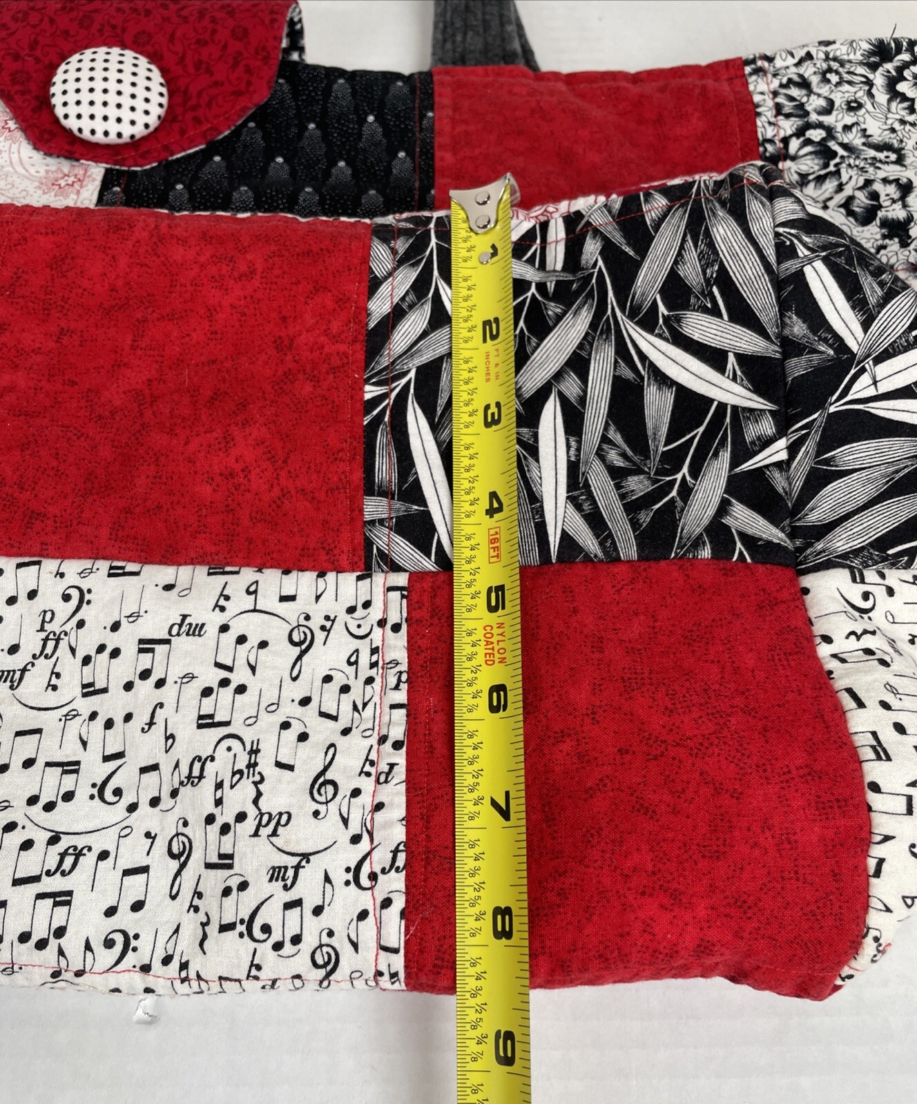 Extra Large Tote Bag Handmade Patchwork Quilted R… - image 19