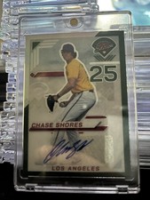 Panini 2025 Prospect Edition Chase Shores Autographed Prizm #52 Los Angeles MLB