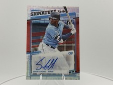 Panini 2020 Donruss Optic Auto Jesus Sanchez Marlins Prizm 10/10 #SS-JE