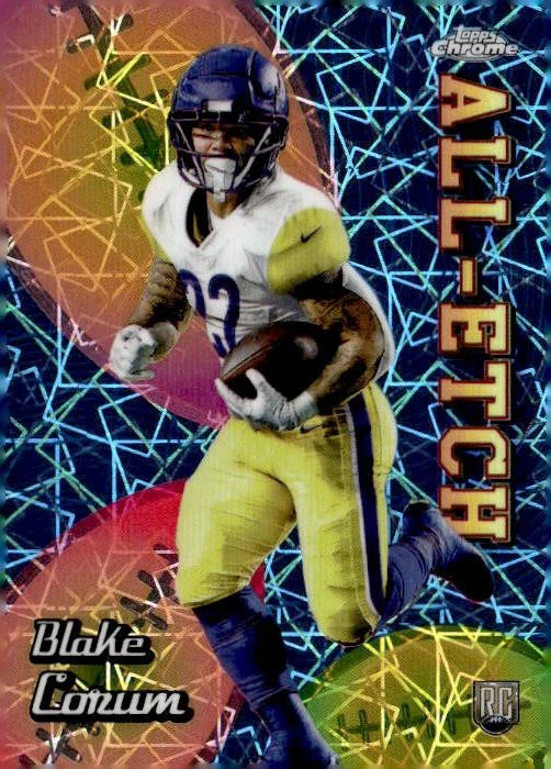 Blake Corum Topps Chrome All-Etch #CAEBC Pink Refractor