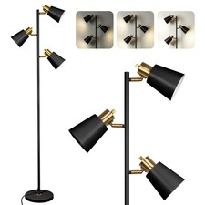 Tree Floor Lamp for Living Room, Industrial 3-Light Standing Lamp
