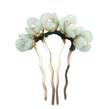 Vintage Style U Shaped Hair Clip, Hair Bun Fork Sticks Side Comb, 4 Prong