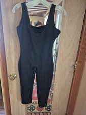 One-Piece Workout, Yoga Jumpsuit Unitard Black Size Small Midcalf USA