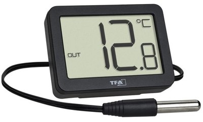 TFA Dostmann Digitales Innen-Außen-Thermometer, 30.1066.01, inkl wasserdichter