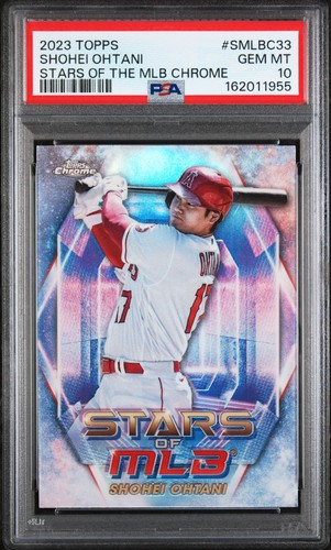 2023 TOPPS STARS OF THE MLB CHROME SERIES 2 #SMLBC33 SHOHEI OHTANI PSA 10