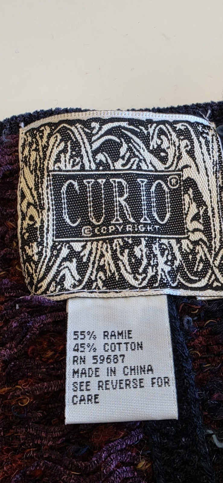 Curio Multi-Color Textured Patchwork Cardigan Swe… - image 7