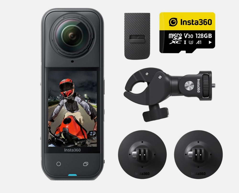 Insta 360 X5 Motorcycle Bundle 8K 360 Degree Action Camera - Brand New