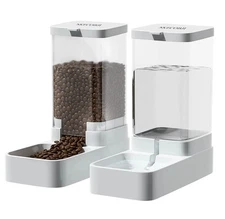 Gravity Pet Feeder and Water Dispenser Set, Automatic Dog Feeder and Dog Water D