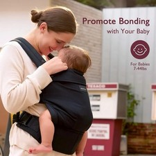 MomCozy Baby Carrier Newborn - Toddler Ergonomic Cozy Lightweight Infant Carrier