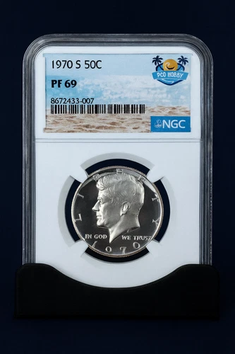 1970-S Kennedy Half Dollar PF69 NGC Certified Proof 50C | 40% Silver | 0091