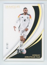 2024-25 Jonathan Tah Panini Immaculate Collection Gold Germany Soccer Card 10/10
