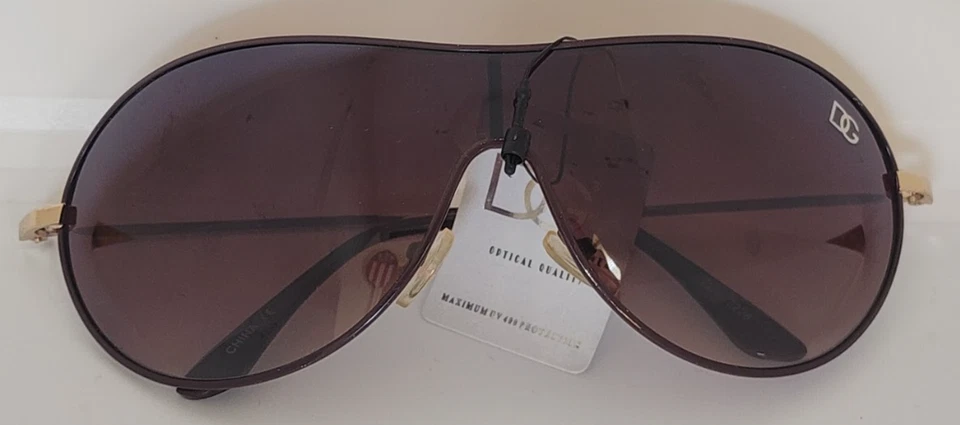 Gafas de sol DG UVA UVB 400 lentes degradadas individuales damas mujeres nuevas con etiquetas defectos Foto 2 de 4