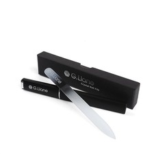 G.Liane Crystal Nail File Professional Double Sided 140x12x3mm, Rainbow Black