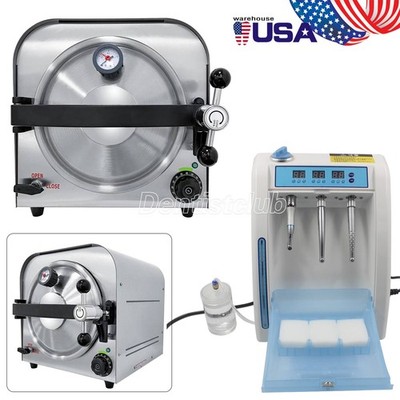 14L Dental Autoclave Steam Sterilizer /Handpiece Maintenance Lubrication System