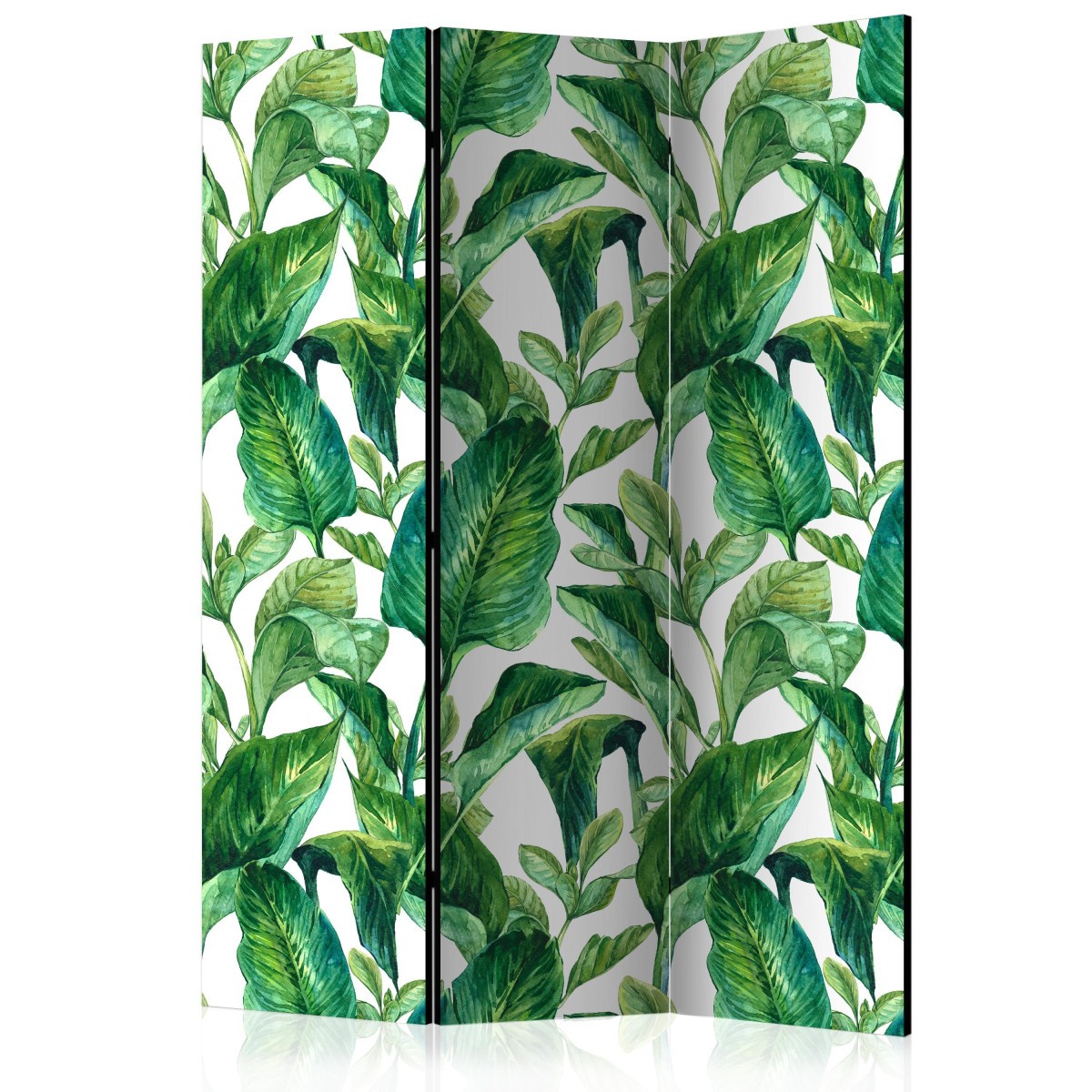 Paravent 3 volets Tropical Paradise II 135x172 cm en bois pour separation de piece