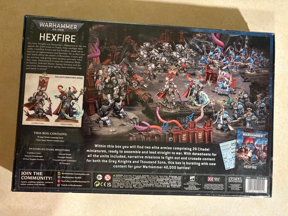 OOP Warhammer 40k Hexfire Box Set New Sealed Gray Knights Thousand Sons - Image 2 of 4