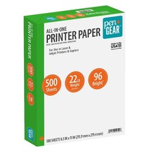 Premium All-in-One Printer Paper 8.5 x 11 Inches 22 lb Weight 96 Brightness
