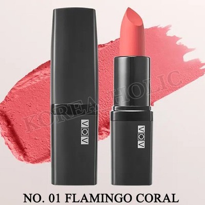 VOV Cashmere Lipstick 3g #01 Flamingo Coral Lipstick Korean Make Up Cosmetics
