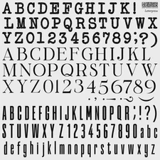 IRON ORCHID DESIGNS DECOR STAMPS LETTER PRESS - NEW