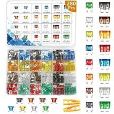 282pcs car fuses assortment kit blade type standard mini low profile