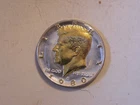 DANBURY MINT 1980 KENNEDY HALF DOLLAR 24K GOLD & .999 SILVER PLATED COIN