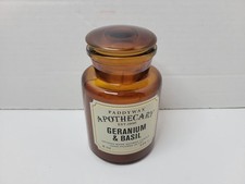 Paddywax Candles Apothecary Collection Jar Candle, 8-Ounce, Geranium and Basil