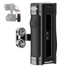 NEEWER Lightweight Side Handle Camera Cage Rig Handle Silicone Grip Dual 1/4in