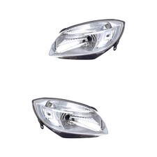 Halogen Scheinwerfer Set H4 glasklar für Skoda Roomster Fabia II Combi