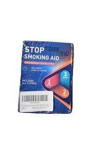 STOP SMOKING AID TRANSDERMAL SYSTEM PATCH DELIVERED OVER 24 HOURS 3 STEP INCLUDE