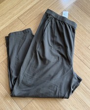 Eileen Fisher Slim Slouchy Organic Cotton Ankle Pants In SURPL - XL - NWT