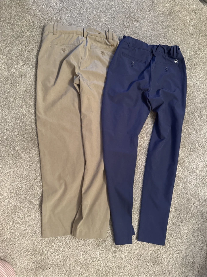 Vineyard Vines Boys' Performance Breaker Pants Size 10, Khaki And navy - Image 2 of 4