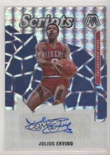2019-20 Panini Mosaic Scripts Julius Erving #SC-JEV Auto HOF 5m1