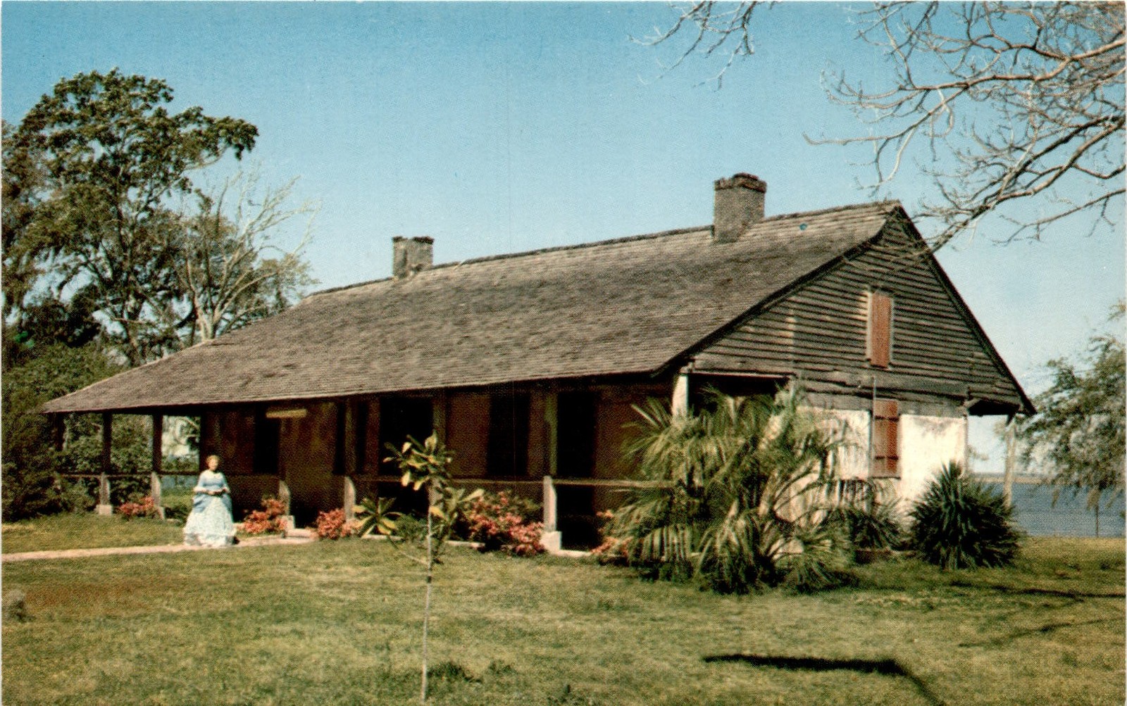 OLD SPANISH FORT AND MUSEUM, PASCAGOULA, MISSISSIPPI Postcard