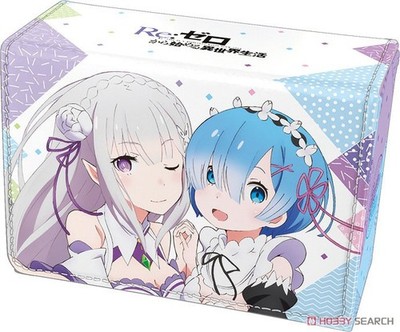 NEW RE:ZERO RE ZERO EMILIA REM LEATHER DECK BOX CASE