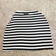 Milk Snob Striped Nursing Or Car Seat Cover White Black