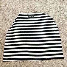 Milk Snob Striped Nursing Or Car Seat Cover White Black