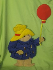 VINTAGE 1990 Infantino EDEN TOYS Paddington Bear  Balloon 20" Plush WALL DECOR