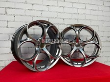 4X jantes 17" style Drake 5X110 HB adaptées pour Alfa Romeo Giulia 159 Spider