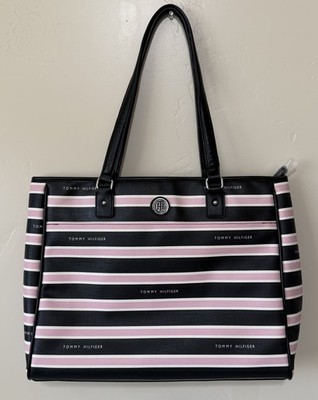 Tommy Hilfiger Large Tote Bag Pink & Black