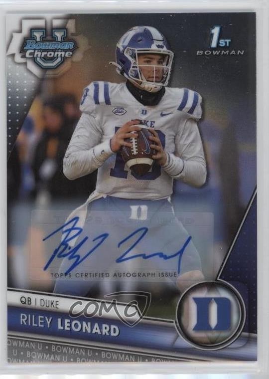 2023 Bowman U Chrome Chrome Prospect Auto Riley Leonard #6 Auto 1in5