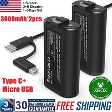 Rechargeable Battery  USB-C Cable For XBOX One Wireless Controller X S Series