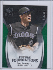 2009 Upper Deck Icons Future Foundations Green #TT Troy Tulowitzki 121/125