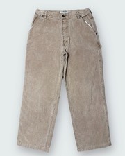 Vintage Abercrombie  Fitch Baggy Workwear Carpenter Pants 34x30 Tan