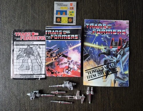 Vintage Transformers Accessories/Parts Manual, stickers & weapons 1980's