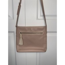 Kate Spade Chester Street Dessi Crossbody Rose Cloud Pebbled Leather Tassel Bag