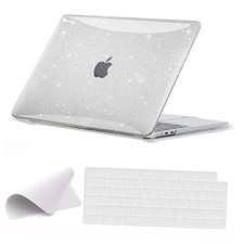 Compatible with 2021 MacBook Air 13 inch Case EU Layout- Sparkly Clear Set