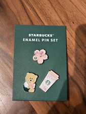 starbucks 2026 spring cherry blossom enamel pin set
