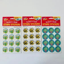 TREND Scratch n Sniff RETRO STINKY STICKERS | PARTY TIME HONEY MINT ICE CREAM