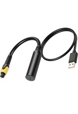 USB to SPDIF Output Adapter Optical Sound Adapter 3.5mm Adapter for TV PC Laptop