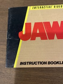 JAWS ORIGINAL INSTRUCTION MANUAL GAME BOOK NINTENDO NES HQ